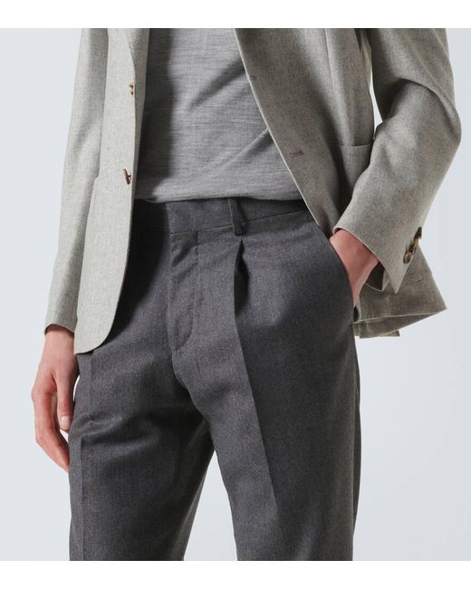 Lardini Anzughose aus Wolle und Kaschmir in Gray für Herren