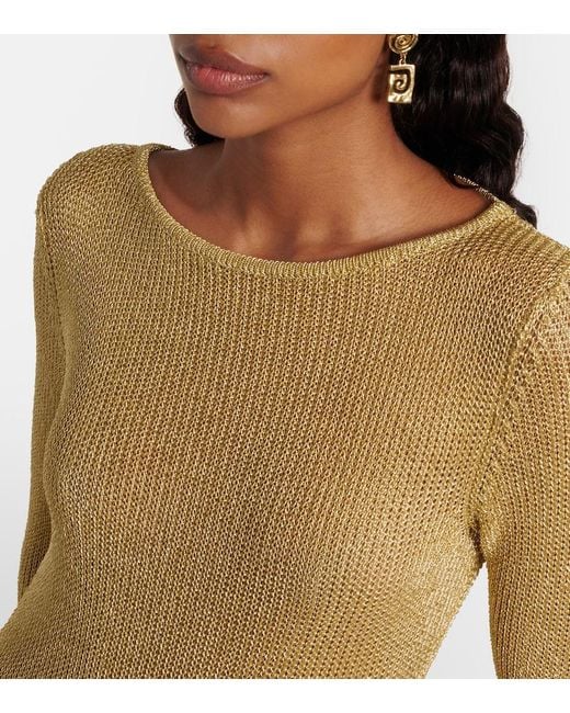 Staud Natural Knitted Maxi Dress