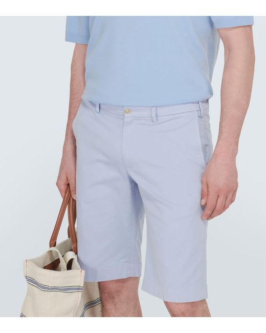 Canali Shorts aus Baumwolle in Blue für Herren