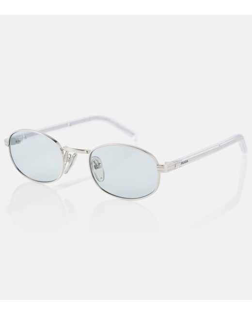 Prada Blue Oval Sunglasses