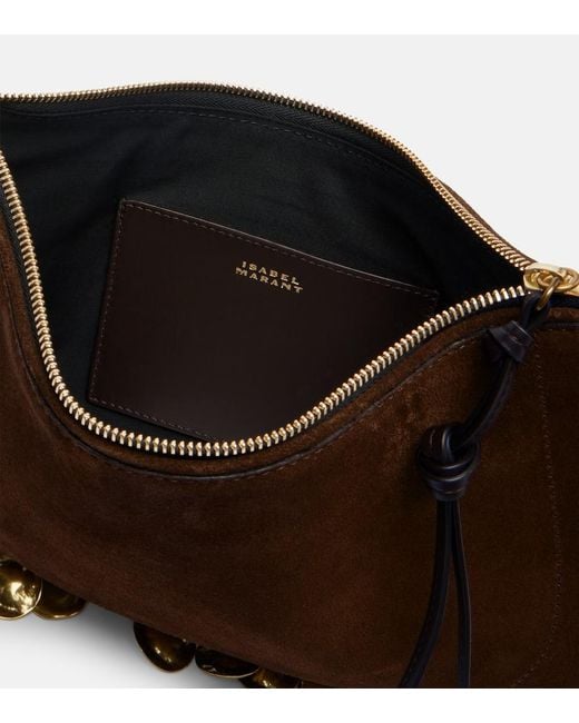 Isabel Marant Brown Oskan Soft Small Suede Crossbody Bag