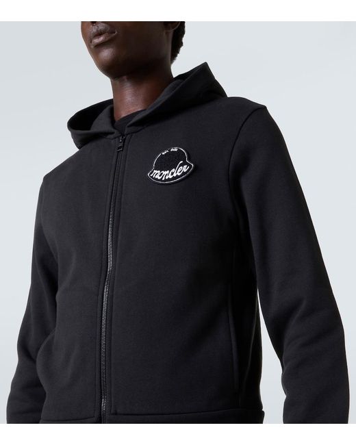 Moncler Black Sweatshirt With Patch for men