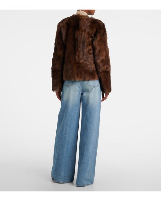 Zimmermann Brown Hypnotic Shearling Jacket