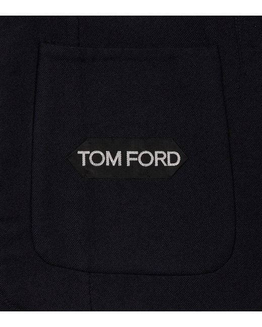 Tom Ford Blue Wool Jacket for men