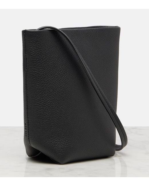 The Row Black N/S Park Leather Crossbody Bag