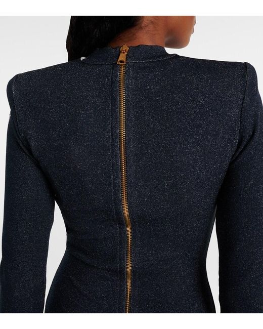 Robe Balmain en coloris Black