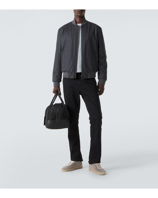 Canali Black Slim Jeans for men