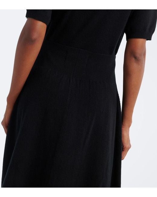 Extreme Cashmere Black N°498 Grace Cashmere-Blend Maxi Skirt