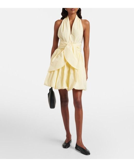 Patou Natural Halterneck Minidress