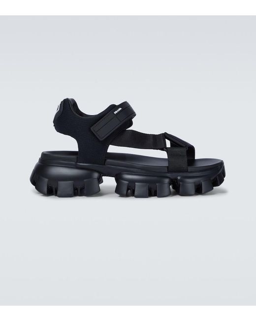 Prada Blue Cloudbust Thunder Sandals for men