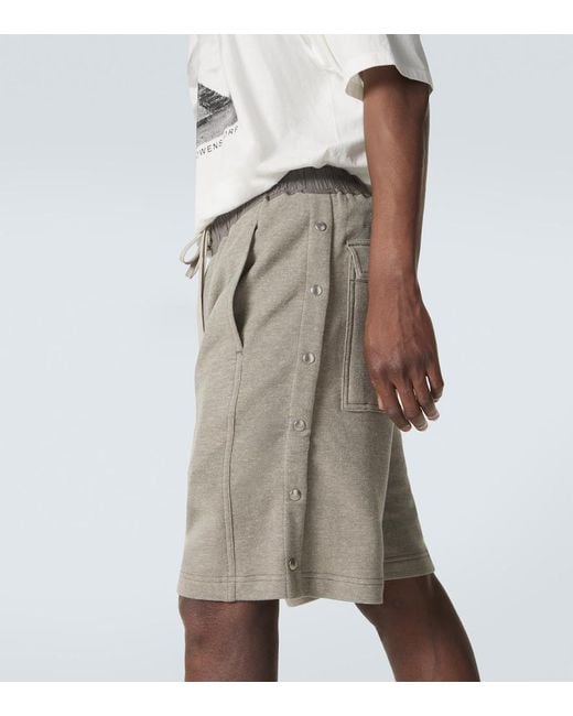 Rick Owens Gray Drkshdw Cotton-Blend Shorts for men