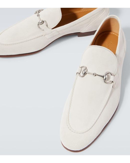 Gucci White Jordaan Loafer, Size 39 It for men