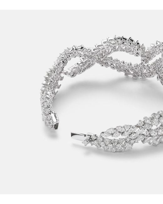 YEPREM Metallic Y-Couture 18Kt Bracelet With Diamonds