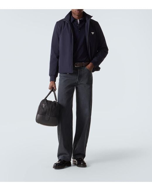 Prada Blue Logo Track Jacket for men