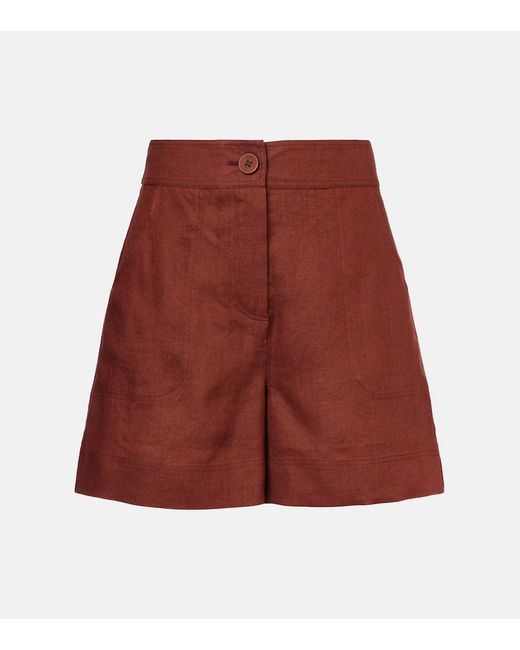 Short Correct En Lin Eres en coloris Red