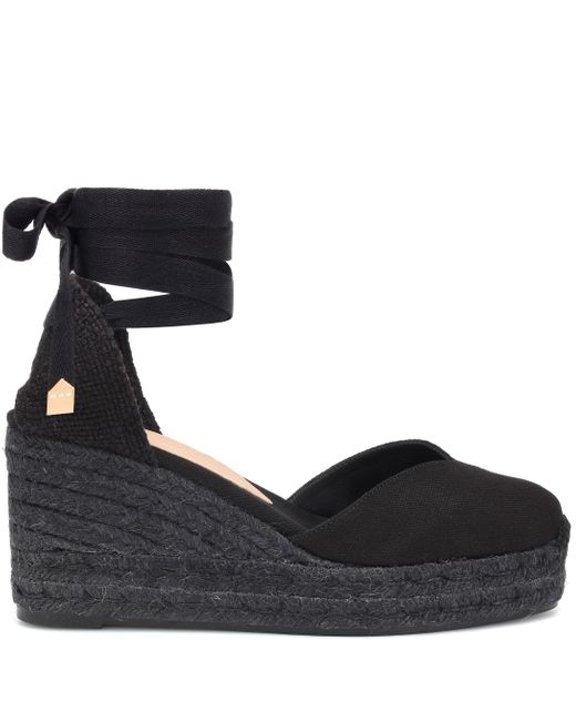 castañer chiara 80 canvas wedge espadrilles