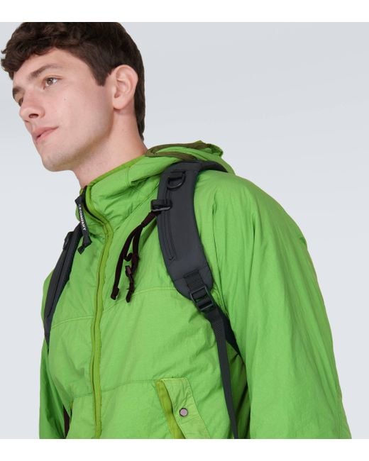 C P Company Green G.d.p. Goggle Puffer Jacket for men