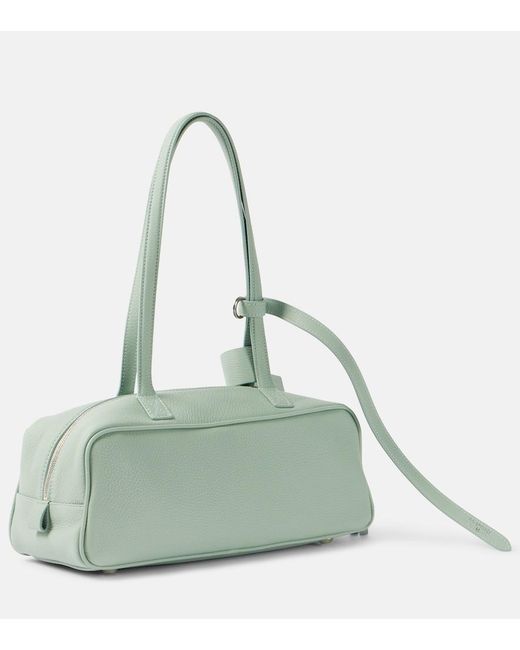 Balenciaga Green Carrie Small Leather Shoulder Bag