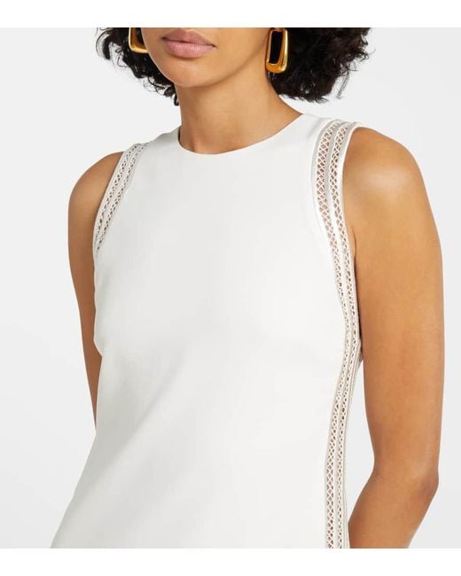 Jonathan Simkhai White Maxikleid Zakaria Mit Mesh