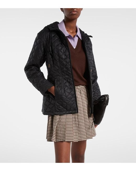 Moncler Black Arum Quilted Down Jacket