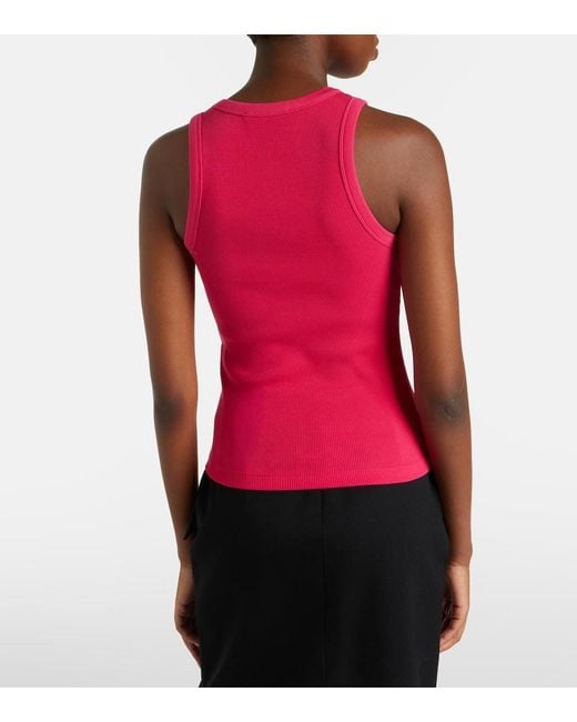 Givenchy Pink Logo Printed Cotton Top