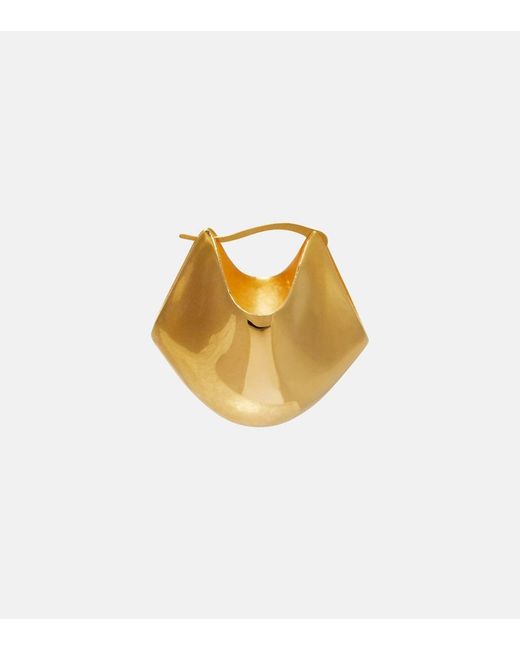 Khaite Metallic Lotus 18Kt-Plated Earrings