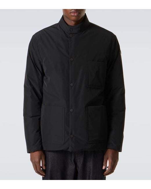 Moncler Blue Ouille Reversible Down Jacket for men