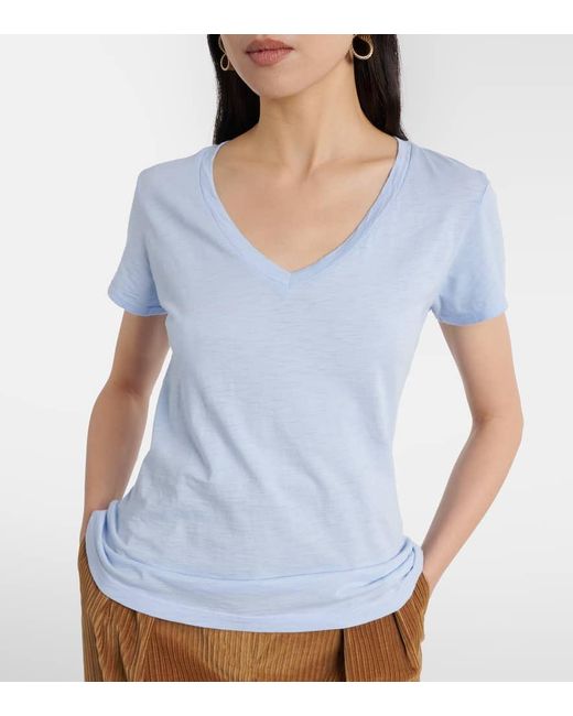 Velvet Blue Lilith Cotton T-Shirt