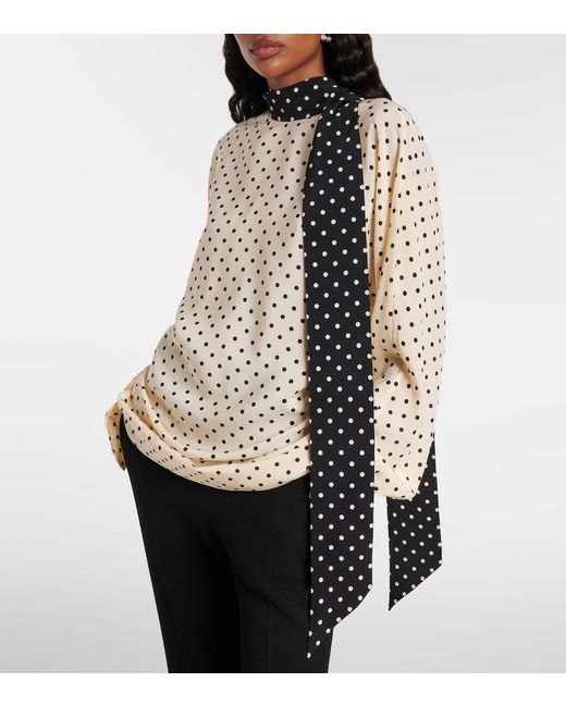 Valentino Natural Plusdepois Silk Crepe De Chine Blouse
