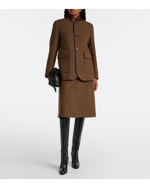 Loro Piana Brown Roadster Wool, Cashmere, And Mohair Jacket