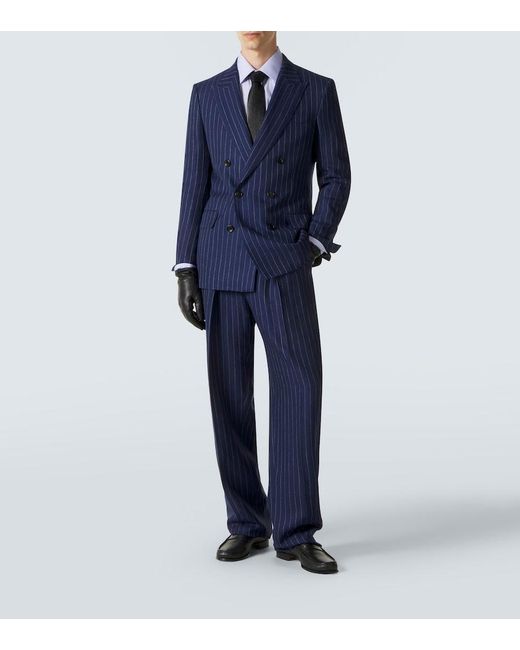 Tom Ford Blue Cotton Poplin Shirt for men