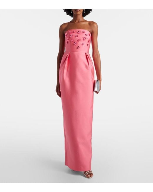 Rebecca Vallance Pink Tilda Embellished Gown