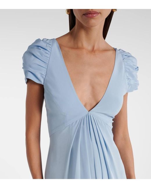 Markarian Blue Silk Gown