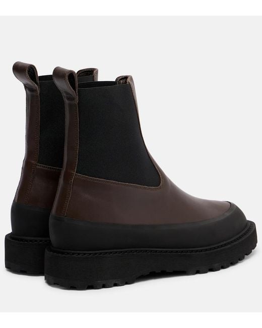 Le Monde Beryl Black Dolomite Leather Chelsea Boots