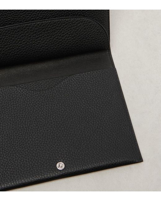 The Row Black Leather Pouch