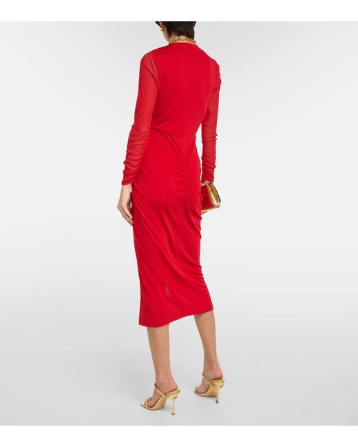 Vestido midi Hades de jersey Diane von Furstenberg de color Red