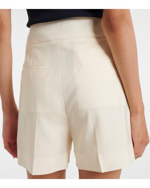 Max Mara White Virgin Wool Shorts
