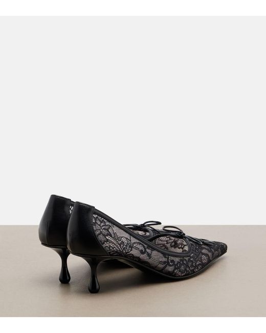 Jimmy Choo Black Scarlett Lace Pumps