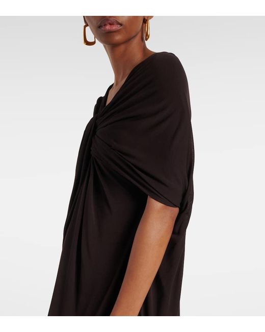 Jil Sander Black Robe Aus Jersey