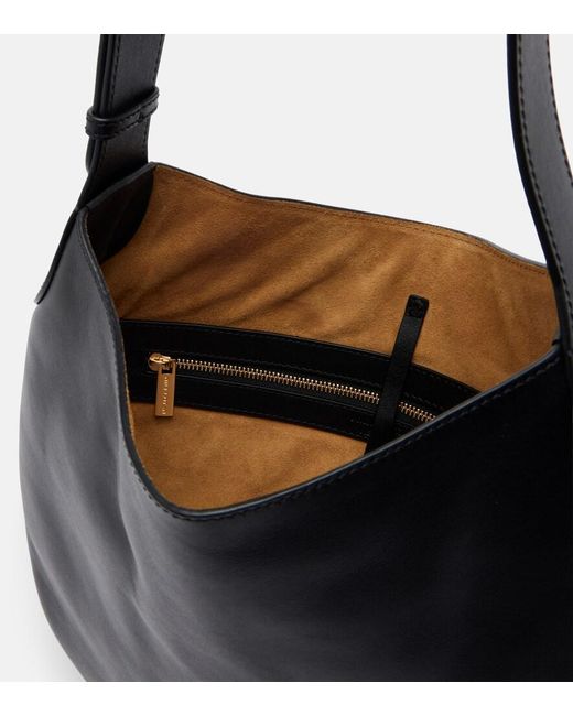 Nili Lotan Black Jagger Medium Leather Shoulder Bag