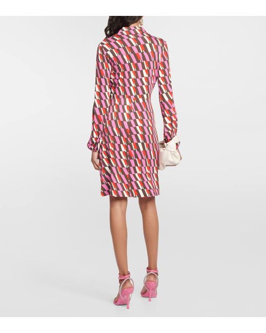 Diane von Furstenberg Red Bedrucktes Minikleid