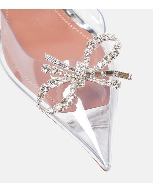 AMINA MUADDI Multicolor Rosie Embellished Slingback Pumps