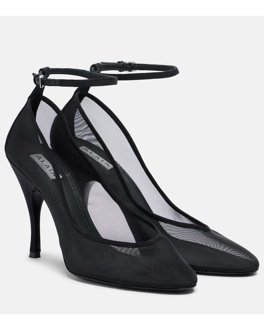 Alaïa Black Mesh Pumps