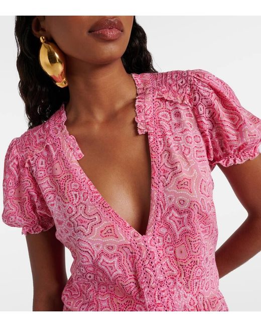 Poupette Pink Bedrucktes Minikleid Bibi