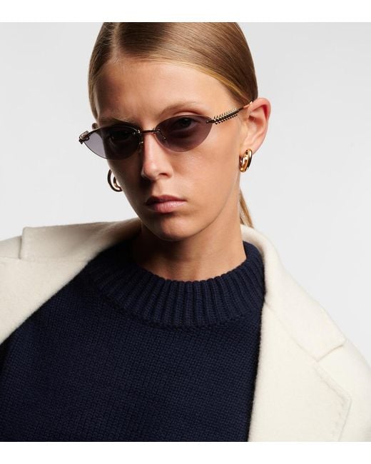 Cartier Metallic Clash De Cartier Cat-Eye Sunglasses