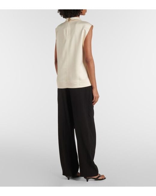 Totême White Satin Top
