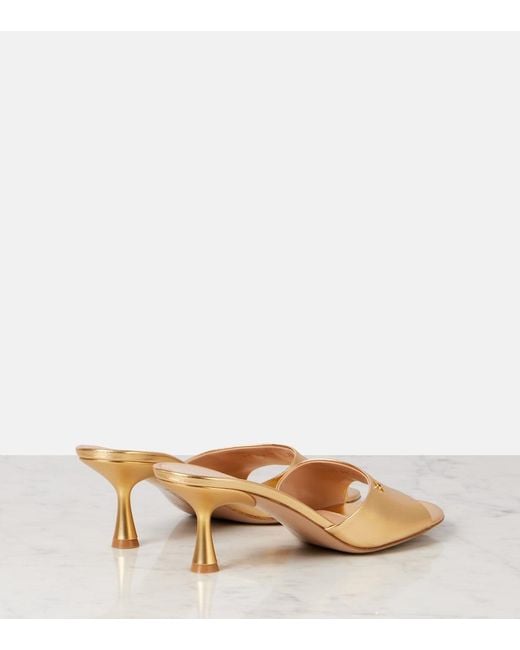 Gianvito Rossi Natural Ascent 55 Leather Mules
