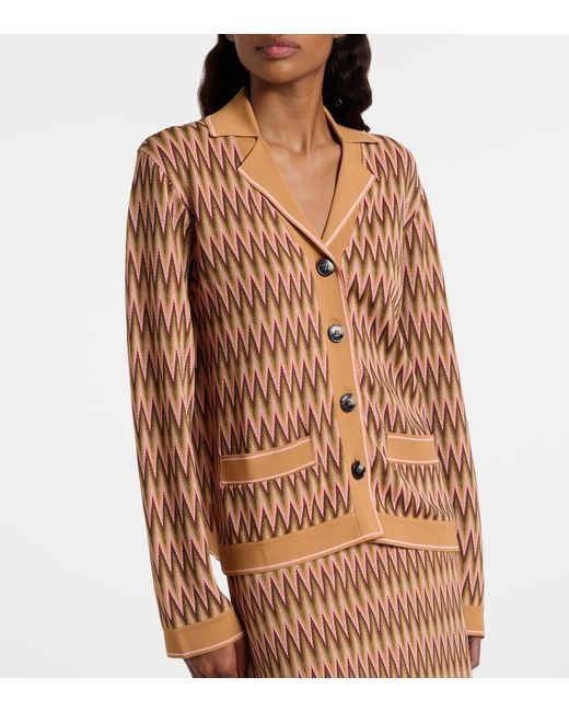 Rixo Brown Cardigan Quinley Aus Jacquard