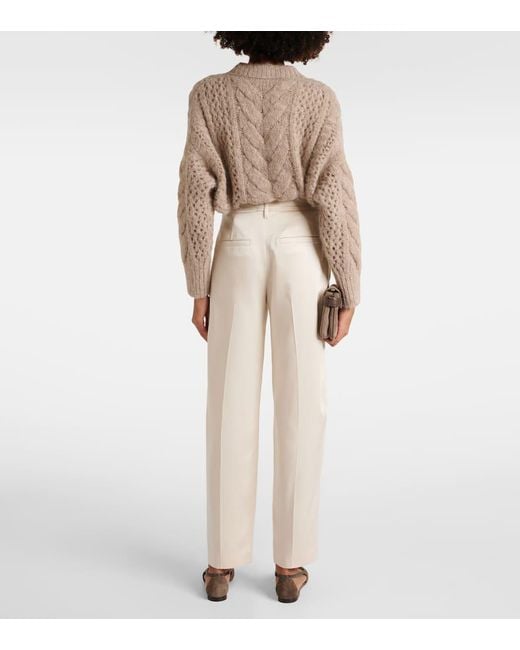 Brunello Cucinelli Natural High-Rise-Hose