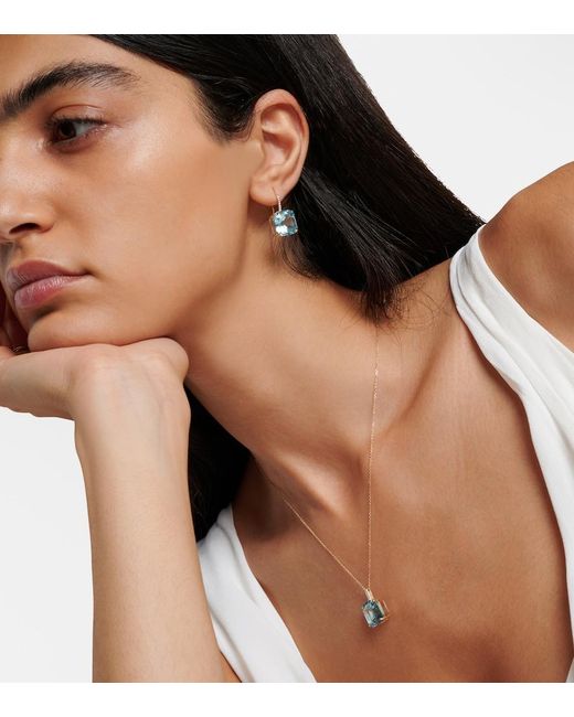 Mateo White 14Kt Necklace With Topaz And Diamonds